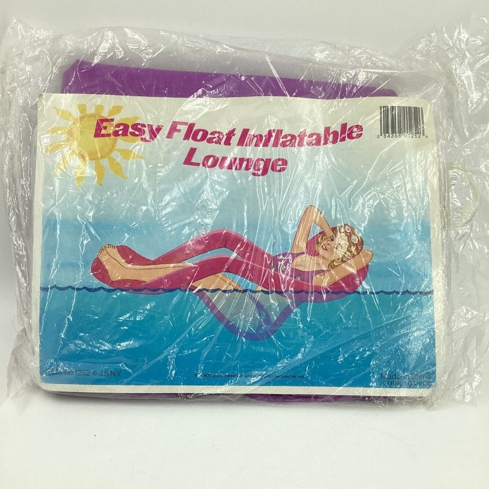 Easy Float Lounge Raft Adult OFSM Inflatable Vinyl Great for Pool or Lake New!
